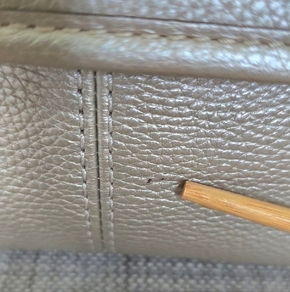 Coach Metallic Leather Flap Duffle Bag - Picture 13 of 13